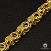 Chaîne en Or 10K | Chaîne 10mm Byzantine Fancy
