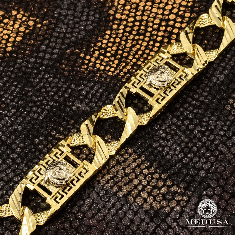 Bracelet en Or 10K | Bracelet Homme 13mm Bracelet Gianni M10