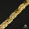 Bracelet en Or 10K | Bracelet Homme 13mm Bracelet Nugget 8.5’’ / Or Jaune