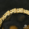 Bracelet en Or 10K | Bracelet Homme 22mm Bracelet Nugget 8.5’’ / Or Jaune