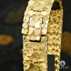 Bracelet en Or 10K | Bracelet Homme 22mm Bracelet Nugget 8.5’’ / Or Jaune