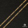 Chaîne en Or 10K | Chaîne Gourmette 2mm Figaro Hollow