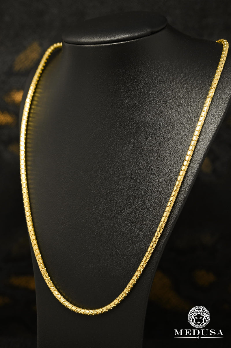 Chaîne en Or 10K | Chaîne 3.5mm Crocodile Chain