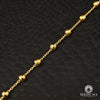 Bracelet en Or 14K | Bracelet Femme 3mm Bracelet Chapelet Or Jaune