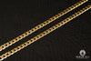 Chaîne en Or 10K | Chaîne Gourmette 4.5mm Curb Square Link