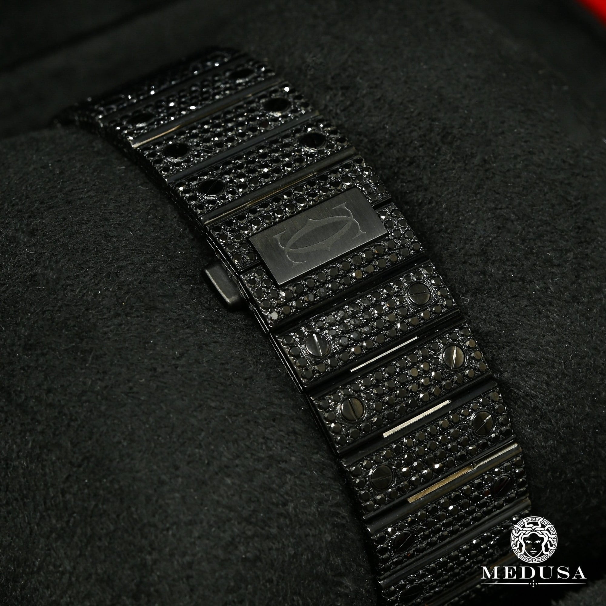 Montre Cartier | Montre Homme 40mm Cartier Santos 100 XL - Black Diamond Or Noir