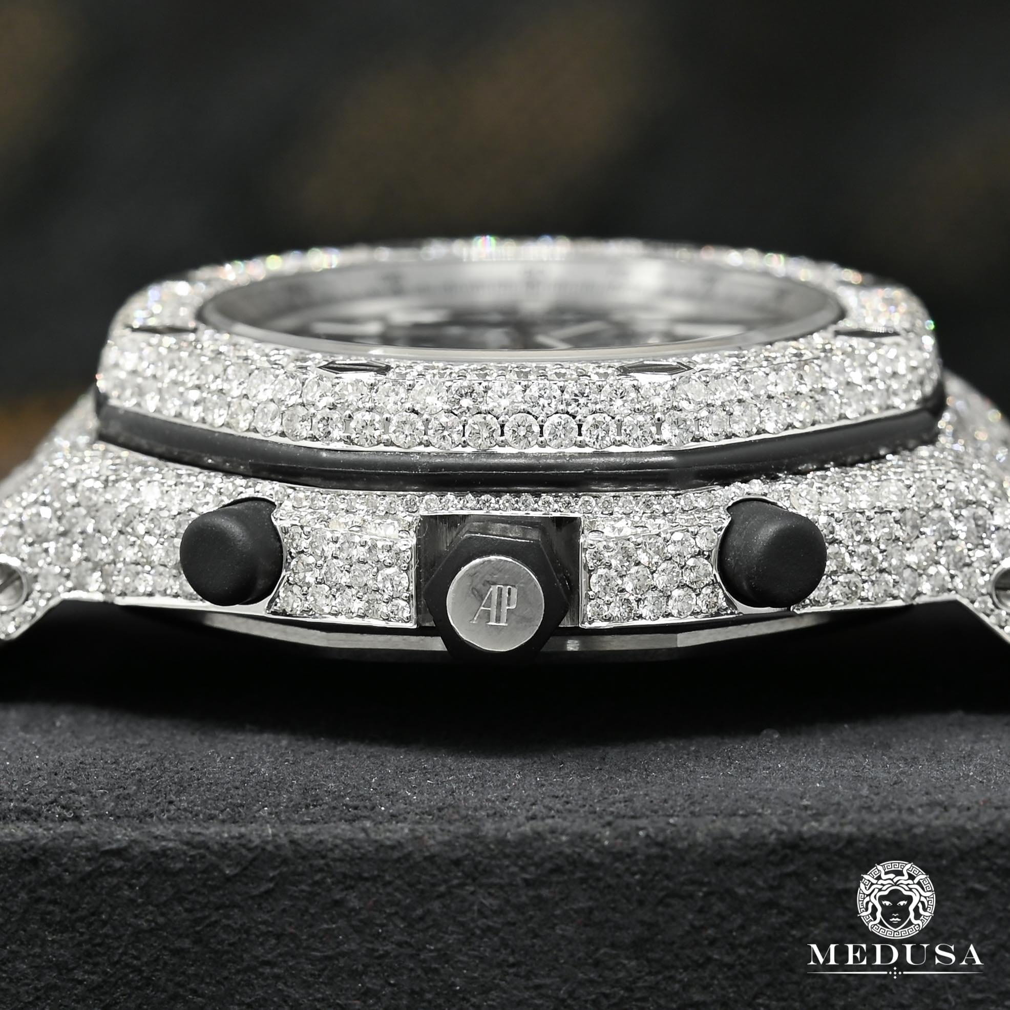 Montre Audemars Piguet | Montre Homme 42mm Audemars Piguet Offshore - Black Iced Stainless