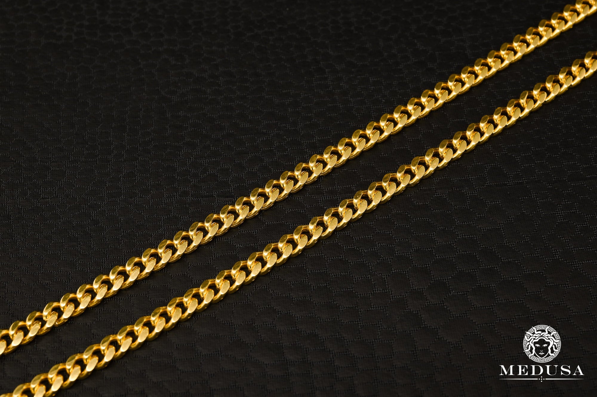 Chaîne en Or 10K | Chaîne 4mm Cuban Link Solid