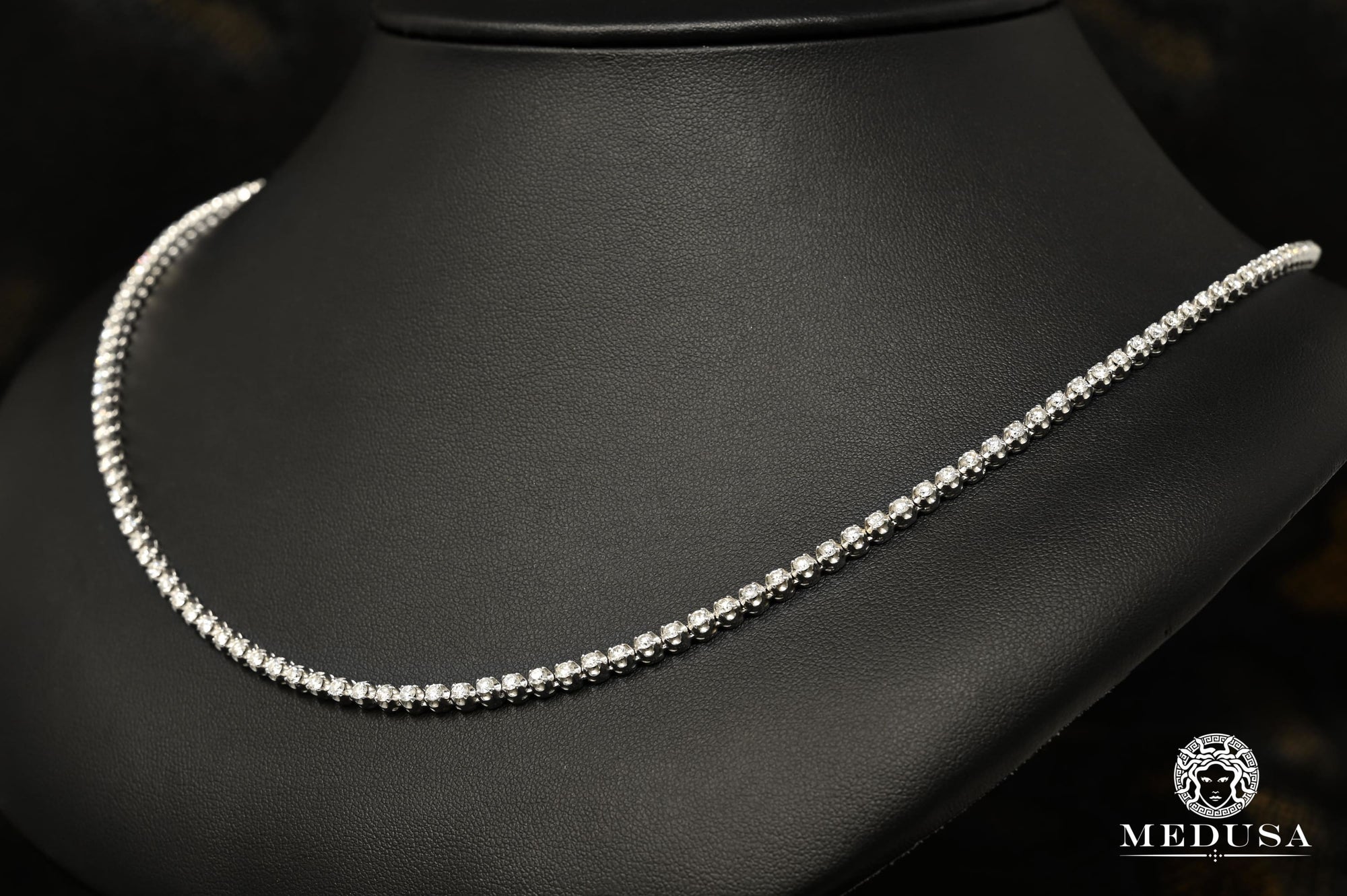 4mm Tennis Chain Circle-Prong Or Blanc