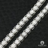 Chaîne à Diamants en Or 10K | Chaîne Tennis 4mm Tennis Invisible Prong Or Blanc