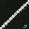 Bracelet à Diamants en Or 14K | Bracelet Homme 4mm Tennis Or Blanc 15PT Diamant Or Blanc