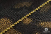 Chaîne en Or 10K | Chaîne 4mm Torsade Diamond Cut Half
