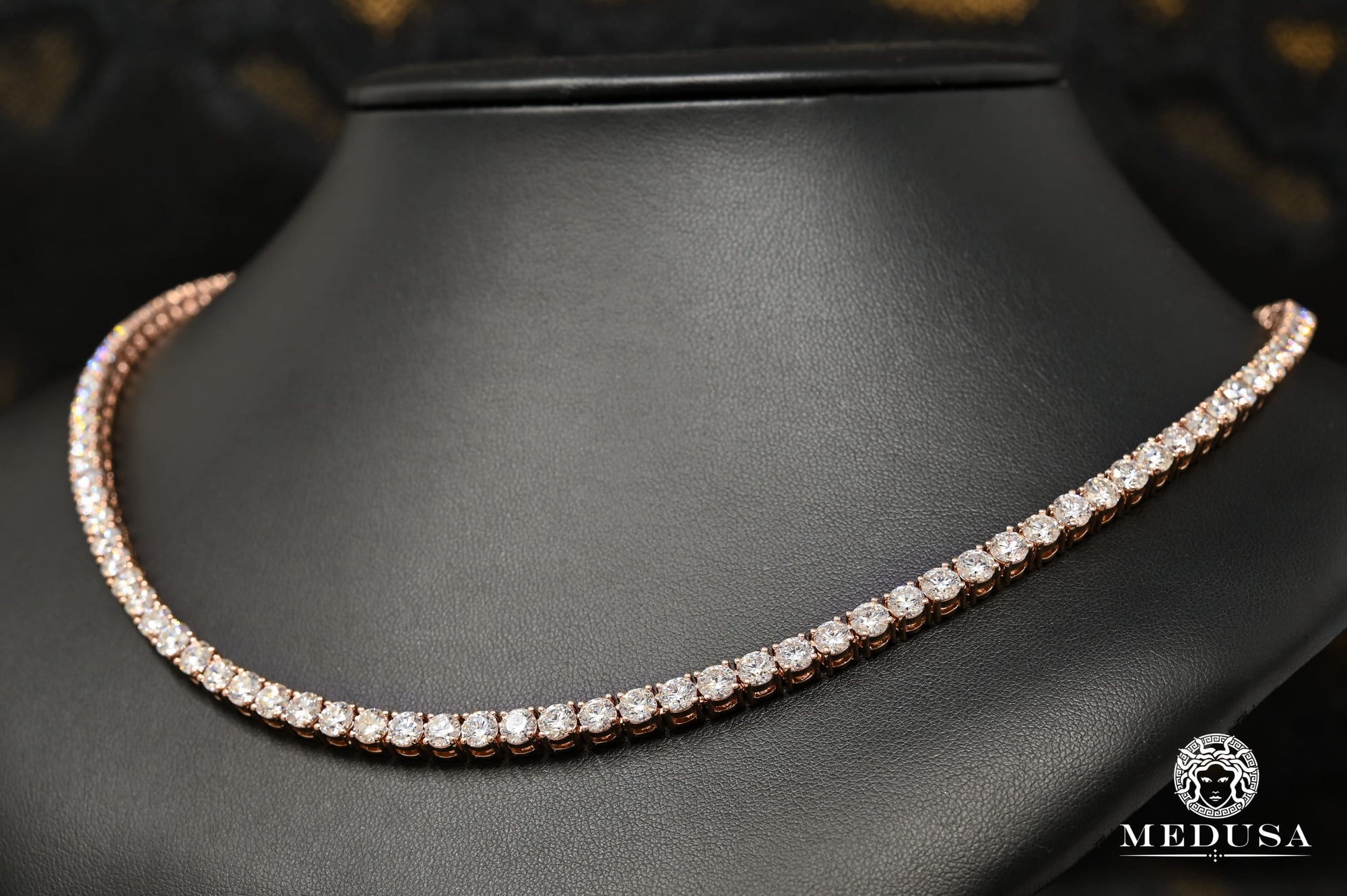 5mm Tennis Chain 4-Prong Or Rose 30PT