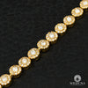 Bracelet à Diamants en Or 14K | Bracelet Homme 5mm Tennis Flower Diamant