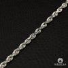 Chaîne en Or 10K | Chaîne 5mm Torsade Solid Or Blanc