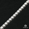 Bracelet à Diamants en Or 18K | Bracelet Homme 6.5mm Tennis 50PT Or Blanc Diamant Or Blanc