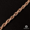 Bracelet en Or 10K | Bracelet Homme 6mm Bracelet Torsade Or Rose