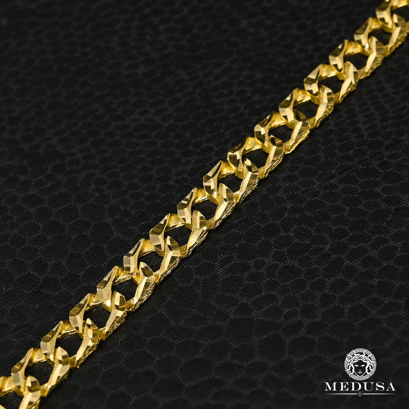 Bracelet en Or 10K | Bracelet Homme 7mm Bracelet Meshy MA S