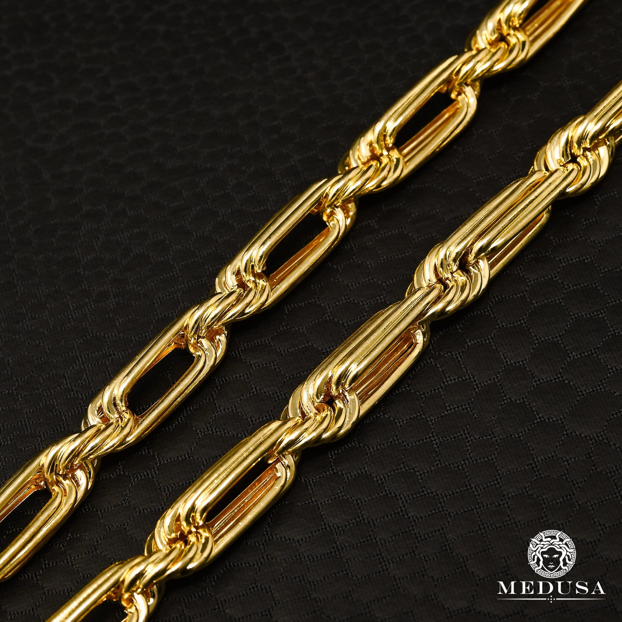 Chaîne en Or 10K | Chaîne 7mm Torsade Milano