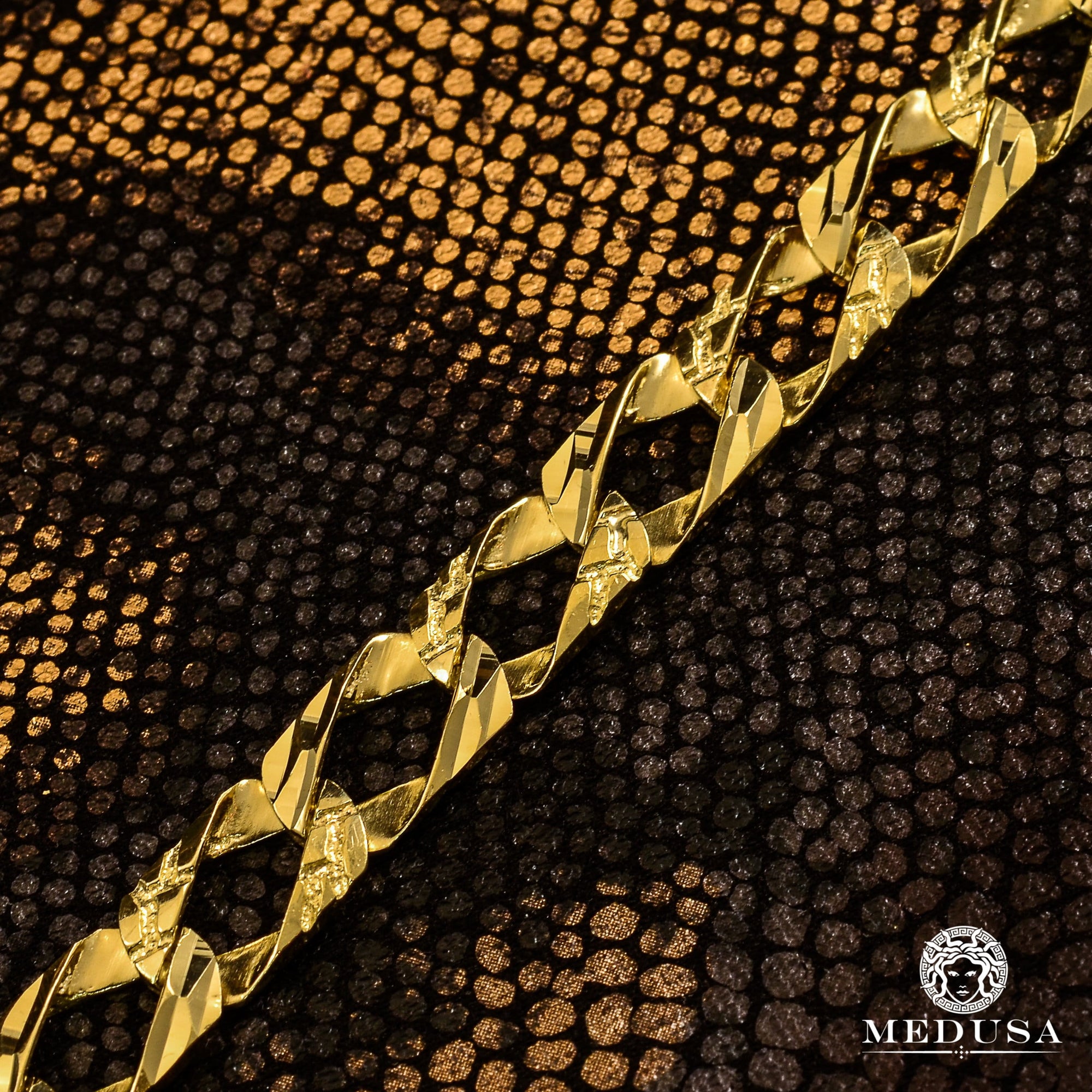 Chaîne en Or 10K | Chaîne Gourmette 8.5mm Rock M1