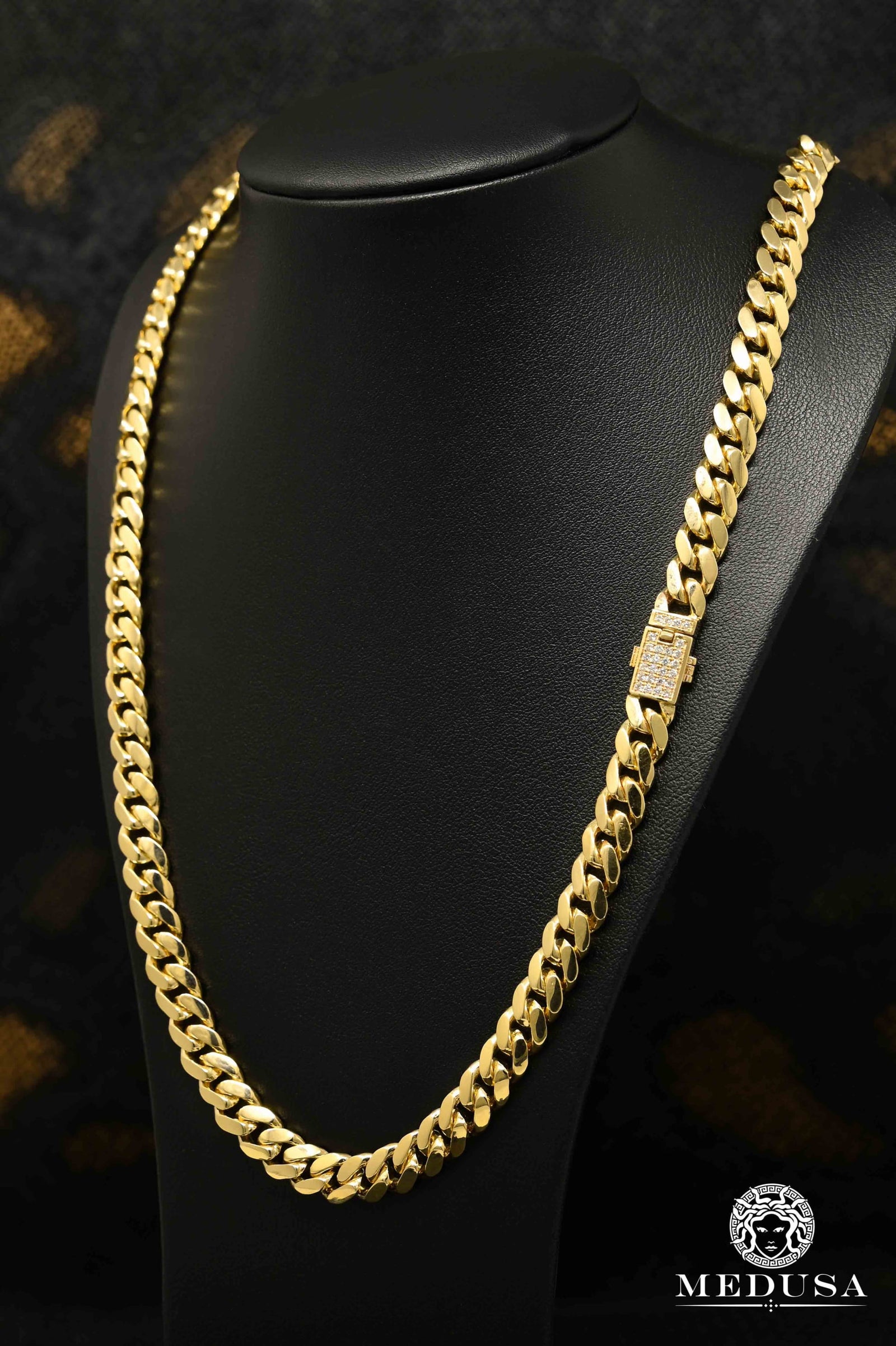 8mm Cuban Solid Diamond Lock