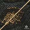 Bracelet en Or 10K | Bracelet Cheville Anklet F6 Wheat 1mm / Or Jaune