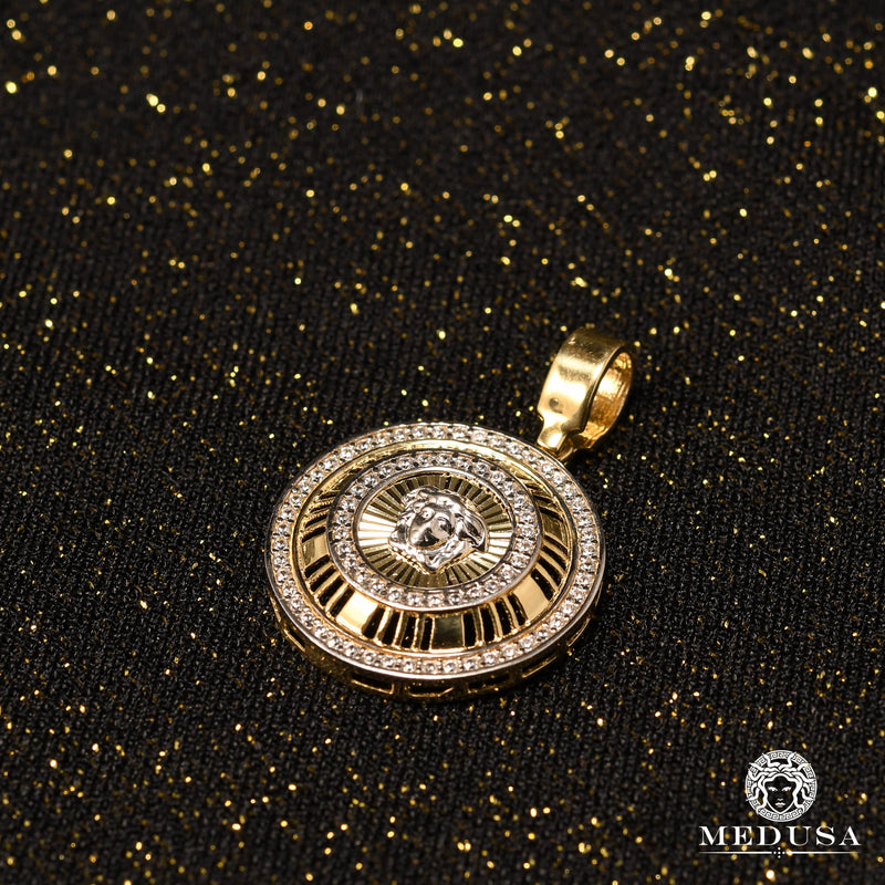 Pendentif en Or 10K | Médaillon Artémis F5 Or Jaune