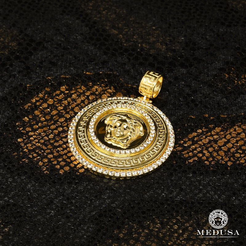 Pendentif en Or 10K | Médaillon Athéna F8 Or Jaune