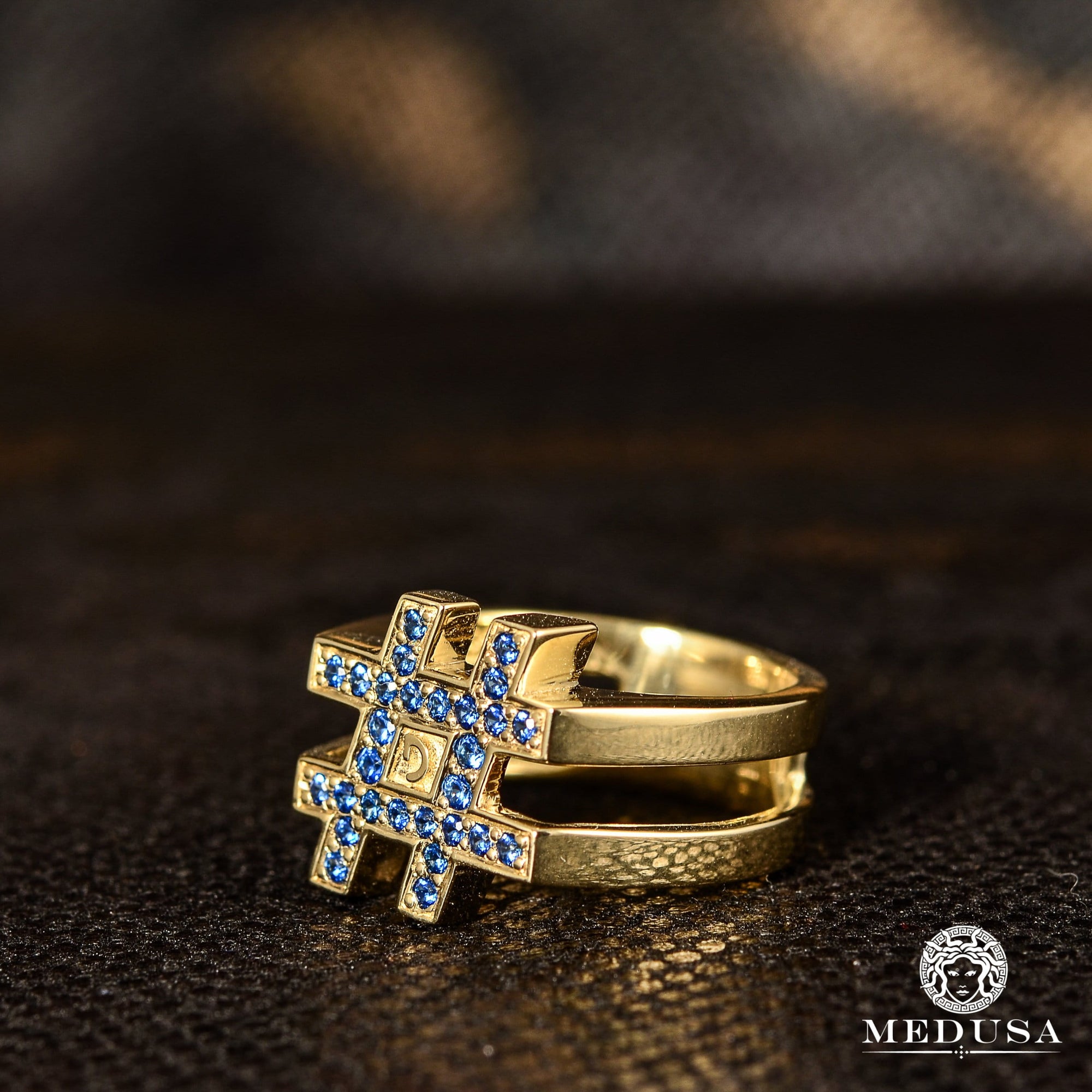 Bague en Or Custom | Bijoux Custom Bague Lettre Hashtag