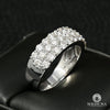 Bague à Diamants en Or 10K | Bague Homme Band D3 - Diamant 2.50CT / Or Blanc