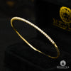 Bracelet à Diamants en Or 14K | Bracelet Femme Bangle D1 Diamant Or Jaune