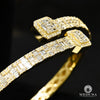 Bracelet à Diamants en Or 14K | Bracelet Homme Bangle D4 Diamant