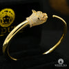 Bracelet Rigide en Or 10K | Bracelet Femme Bangle X6 Tiger Or Jaune