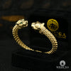 Bracelet Rigide en Or 10K | Bracelet Femme Bangle X7 Tiger Or Jaune