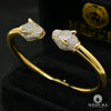 Bracelet Rigide en Or 10K | Bracelet Femme Bangle X8 Tiger Or Jaune