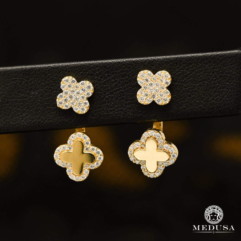 Studs en Or 10K | Boucles d’Oreilles Bolt F4 - Clover Or Jaune