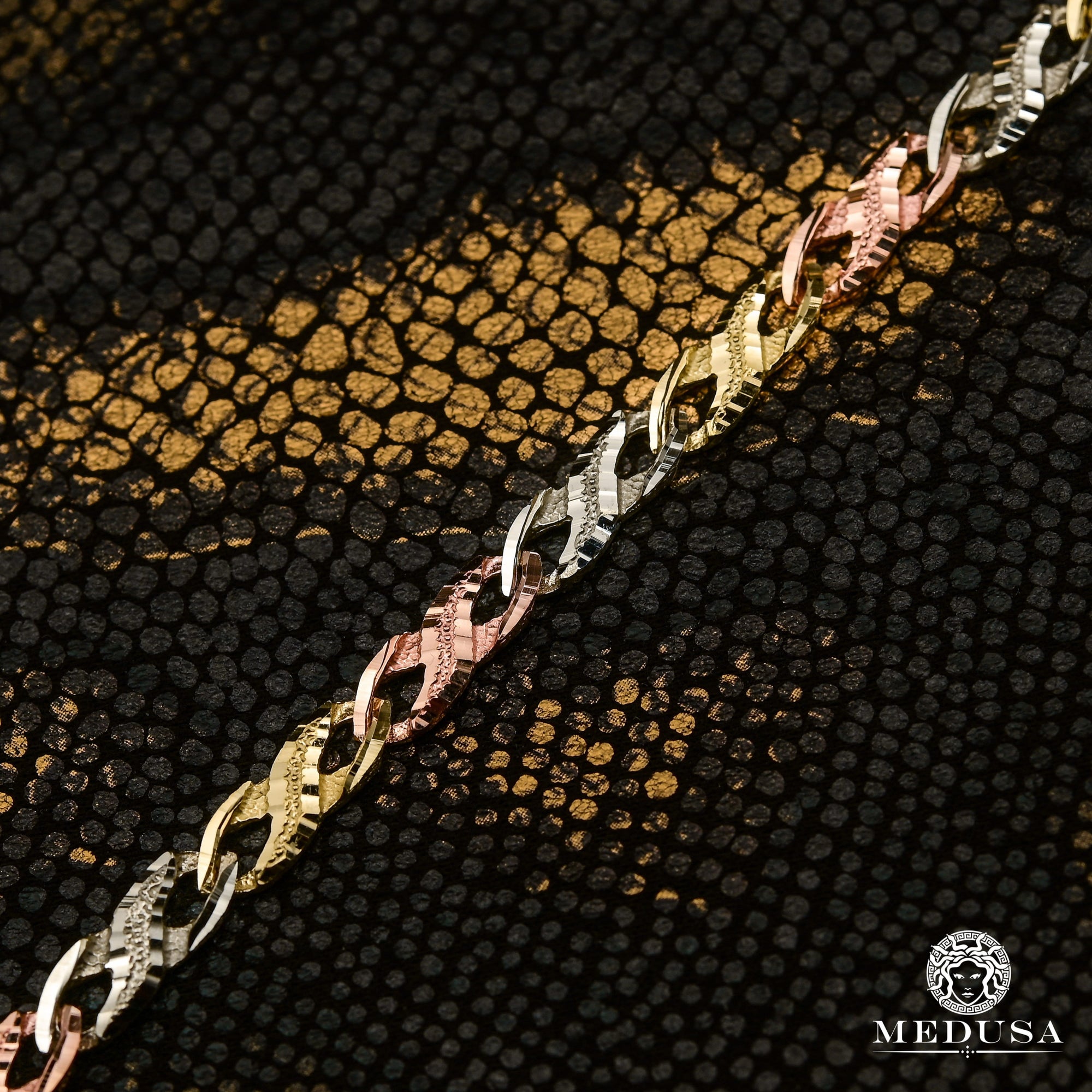 Bracelet en Or 10K | Bracelet Femme Boundless F14 Infinity Or 3 Tons