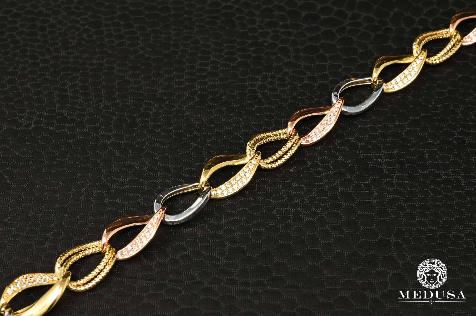 Bracelet en Or 10K | Bracelet Femme Boundless F21 Or 3 Tons