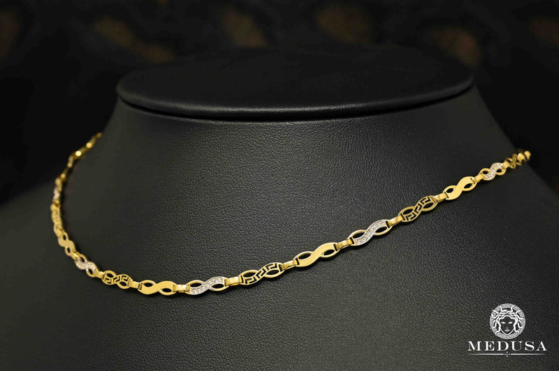 Collier en Or 10K | Collier Femme Boundless X1 Or Jaune