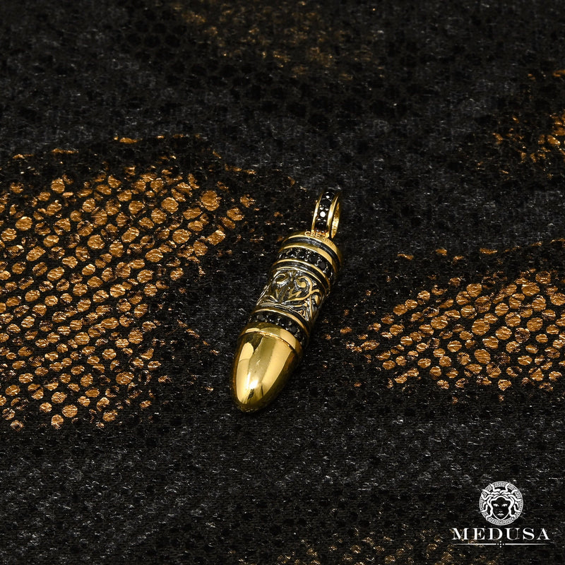 Pendentif en Or 10K | Pendentif Divers Bullet X1 Or Jaune