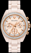 Montre Bulova | Montre Femme Bulova Ceramic - 98L282 Swarovski / Or Rose