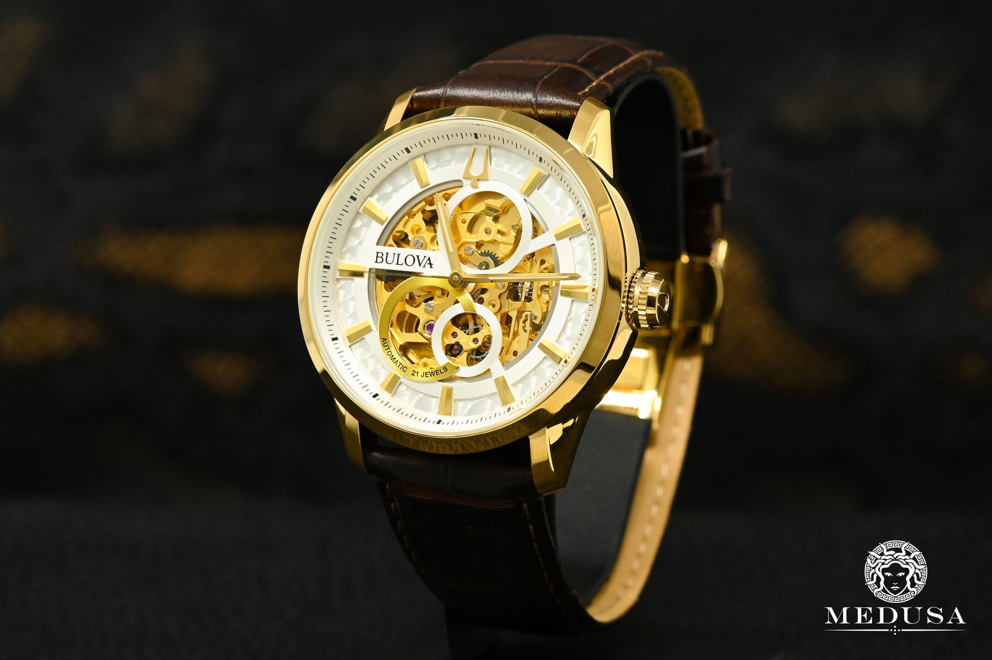 Montre Bulova | Montre Homme Bulova Classic - 97A138 Or Jaune