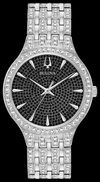Montre Bulova | Montre Homme Bulova Cristal - 96A227 Swarovski / Stainless