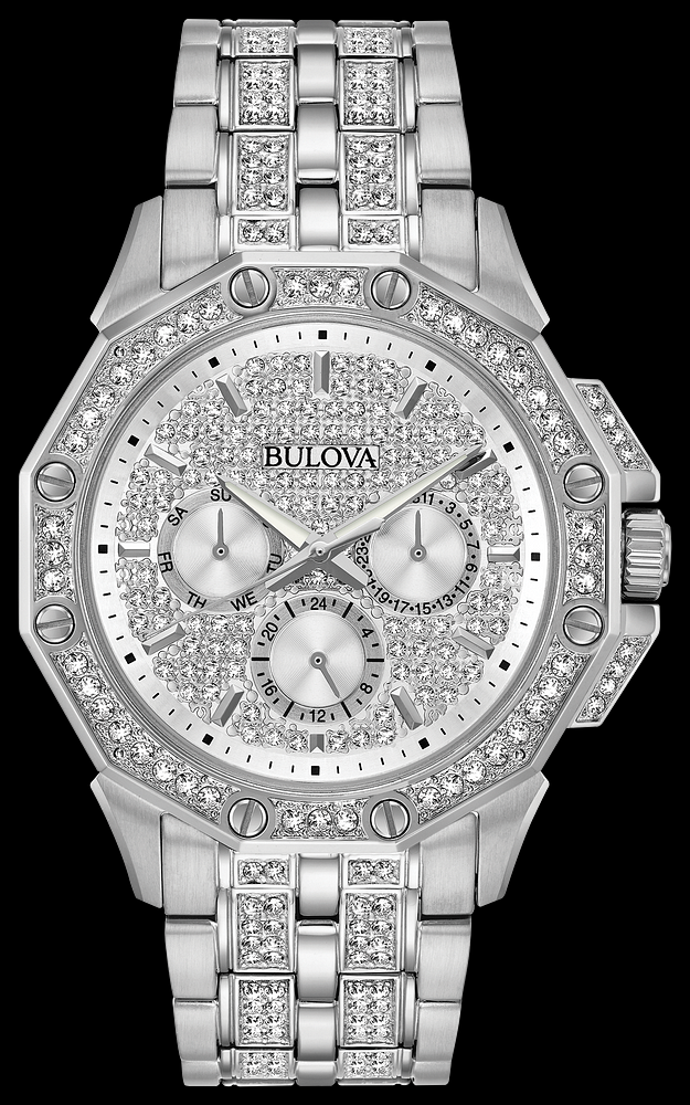 Montre Bulova | Montre Homme Bulova Cristal - 96C134 Swarovski / Stainless