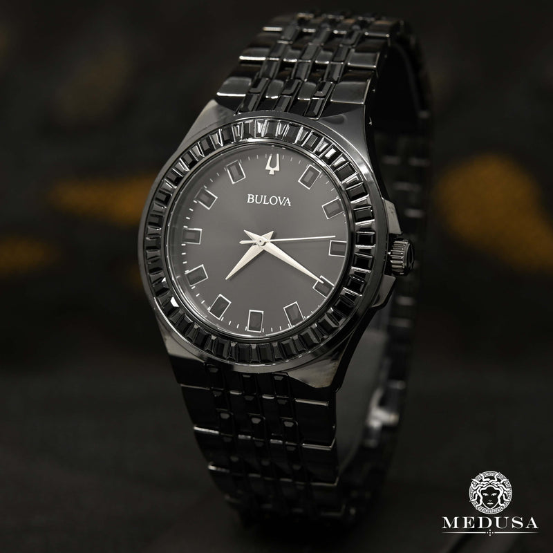 Montre Bulova | Montre Homme Bulova Cristal - 98A240 Swarovski / Or Noir
