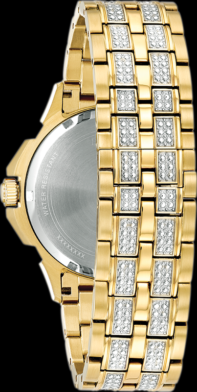Montre Bulova | Montre Homme Bulova Cristal - 98C126 Swarovski / Or Jaune