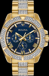 Montre Bulova | Montre Homme Bulova Cristal - 98C128 Swarovski / Or Jaune
