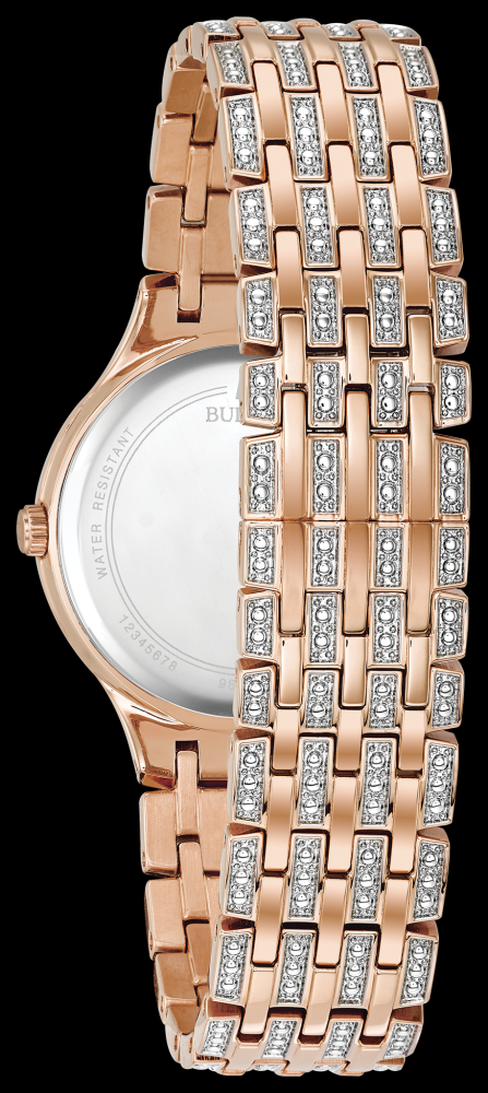 Montre Bulova | Montre Femme Bulova Cristal - 98L235 Swarovski / Or Rose