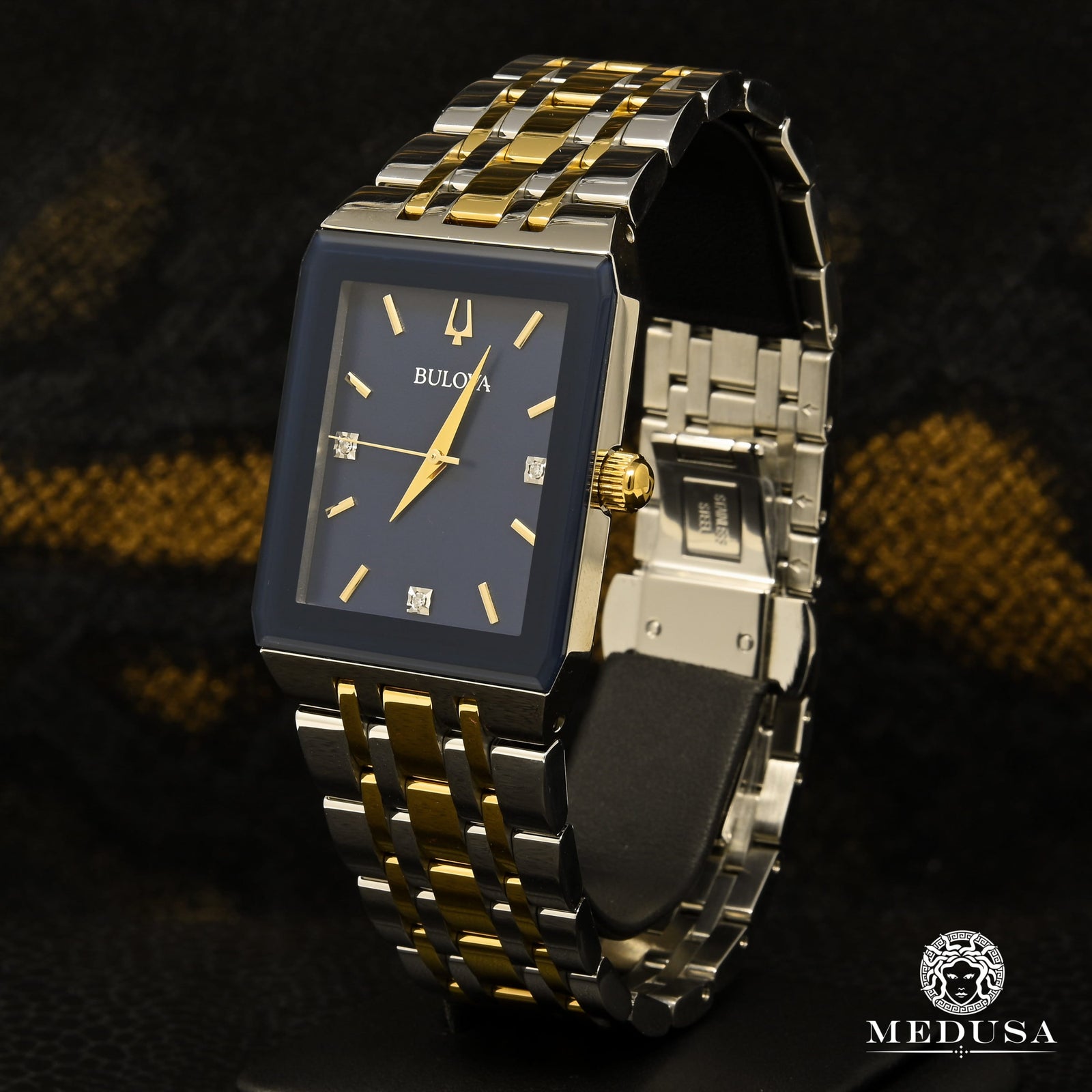 Montre Bulova | Montre Homme Bulova Futuro - 98D154 Or 2 Tons