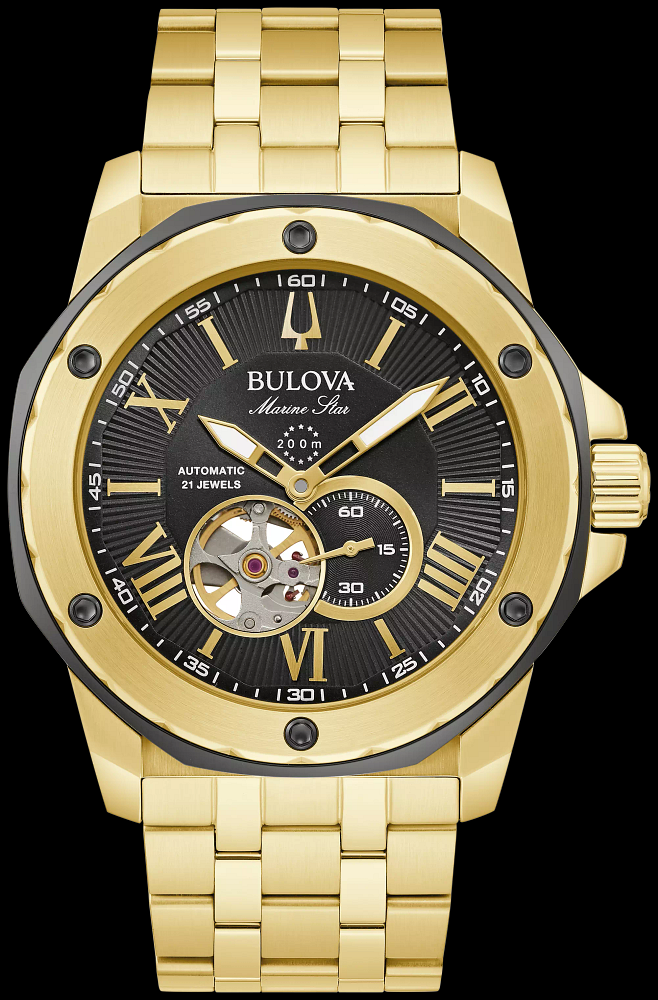 Montre Bulova | Montre Homme Bulova Marine Star - 98A273 Or Jaune